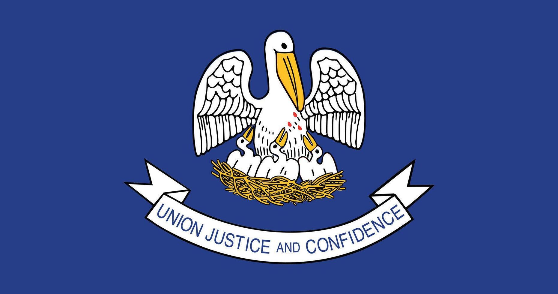 Louisiana 2006 2010 Flag Illustration Premium Quality vector