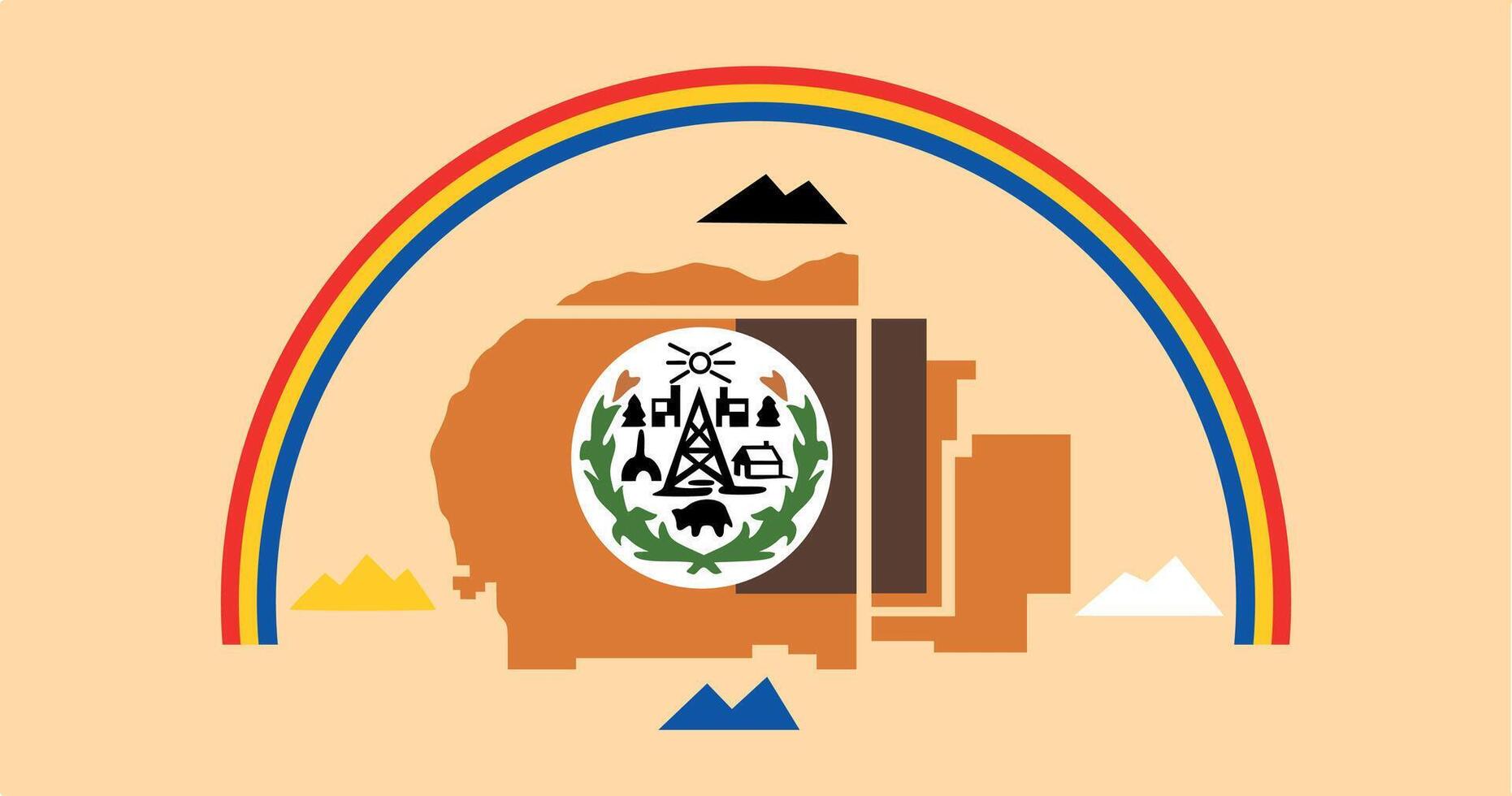 Navajo Flag Illustration Premium Quality vector