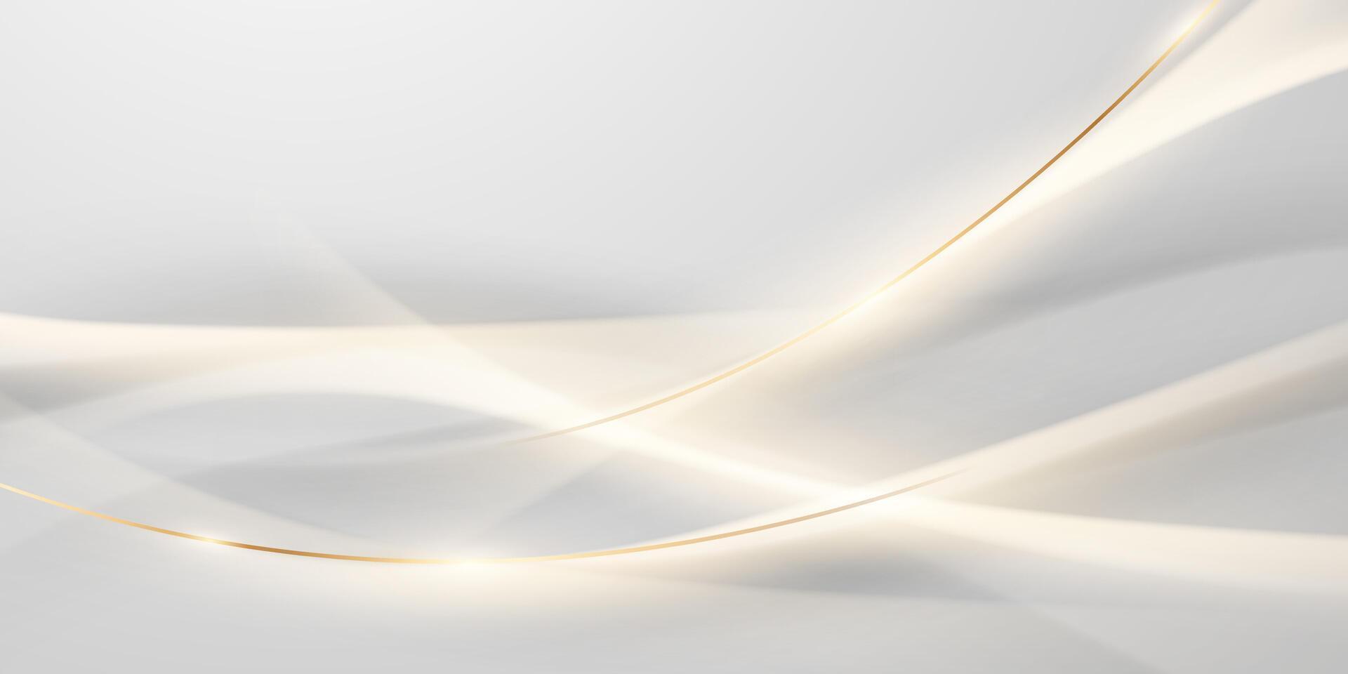 Abstract white background with a curved line vector