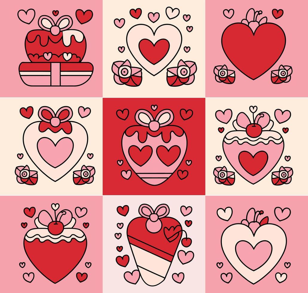 Sweethearts Box Clip Art vector