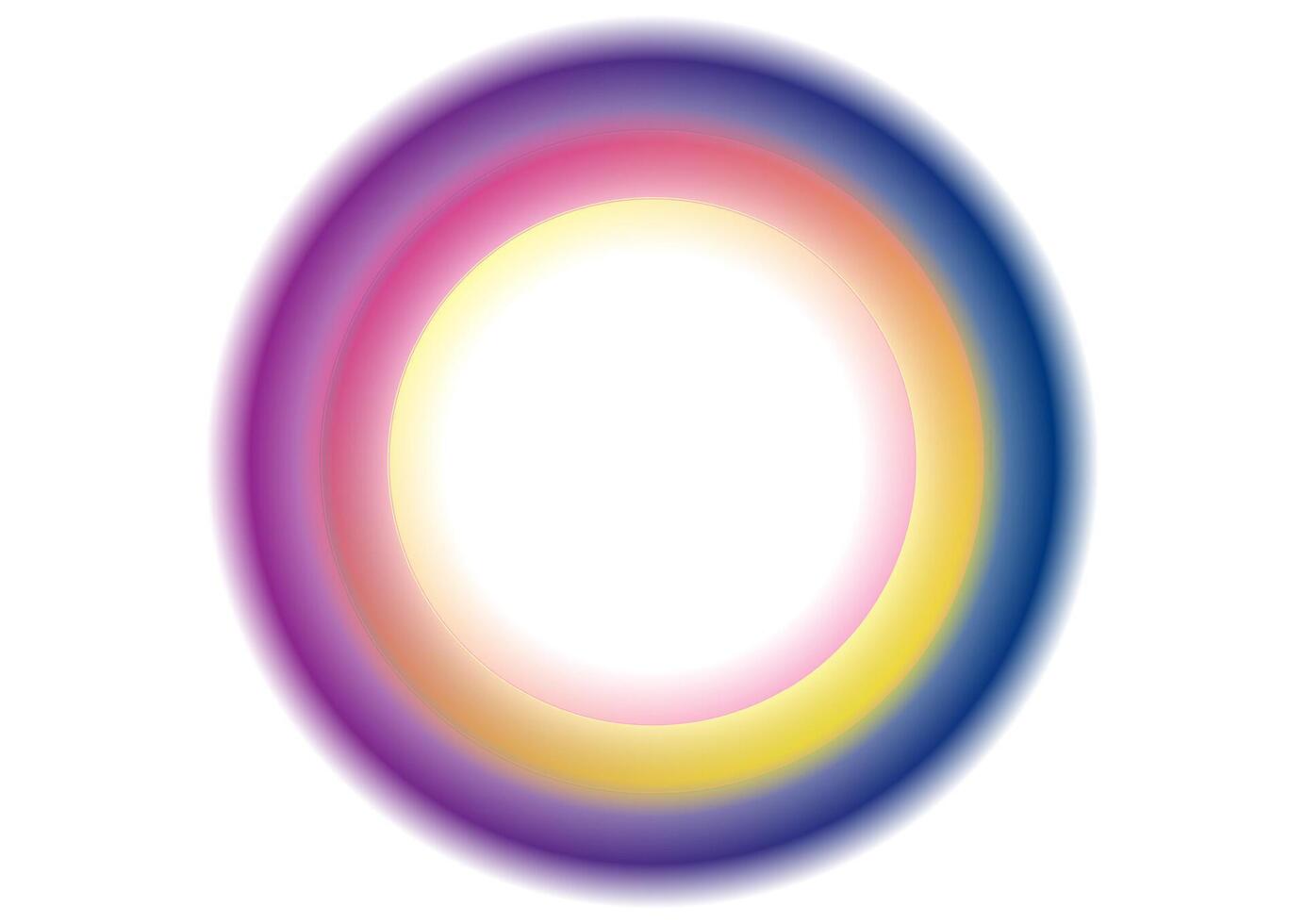 Colorful smooth circular rings abstract futuristic background vector