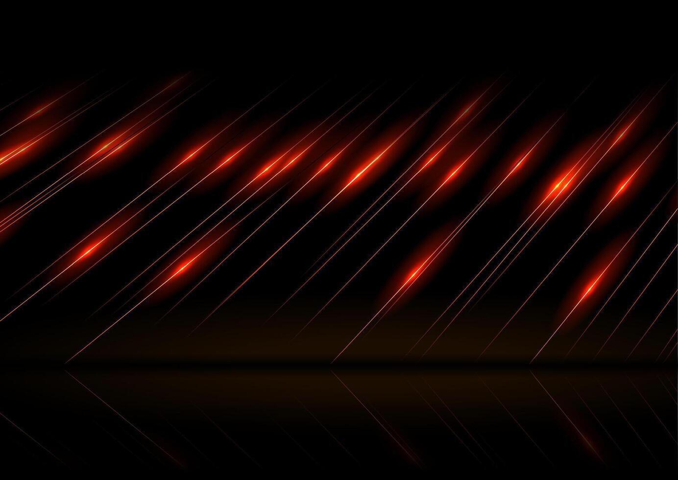 Orange minimal lines abstract tech background vector