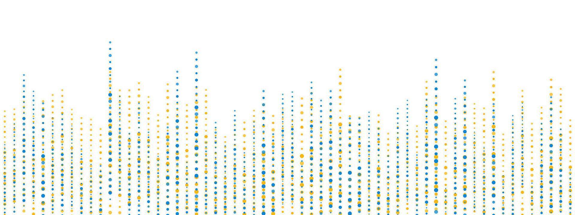Blue orange abstract technology lines on white background vector