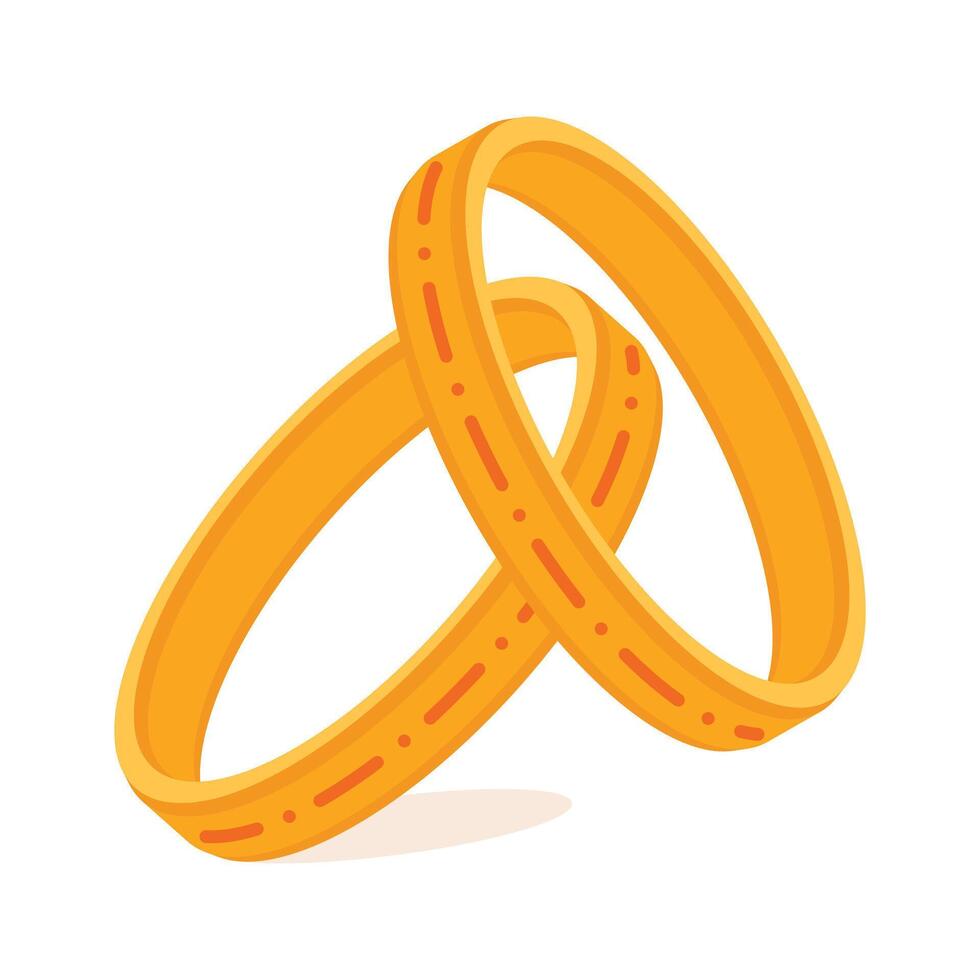 Take a look at this amazing icon of wedding rings in flat style. vector