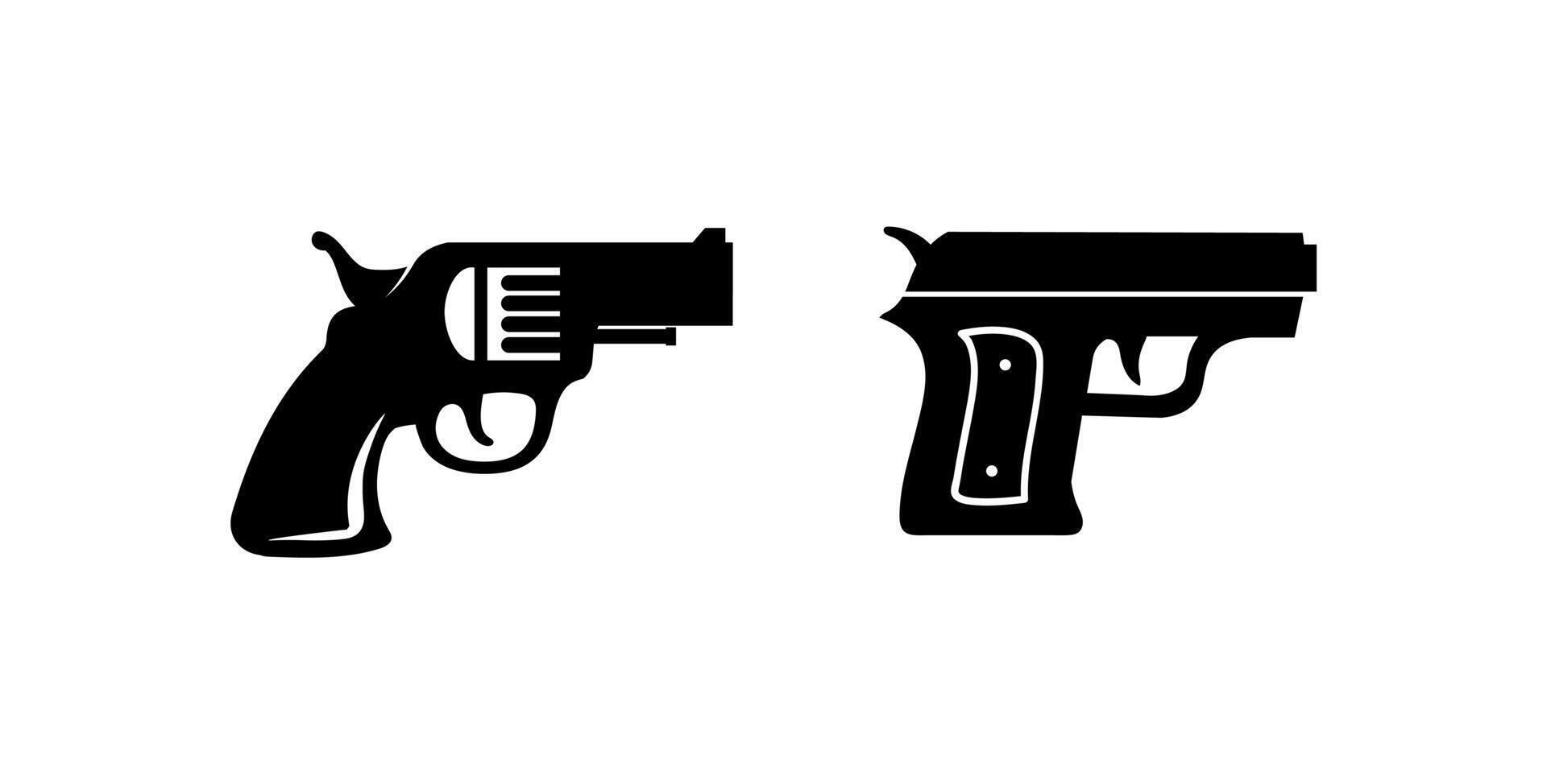 Gun logo and army soldier sniper shot design on black colour vector