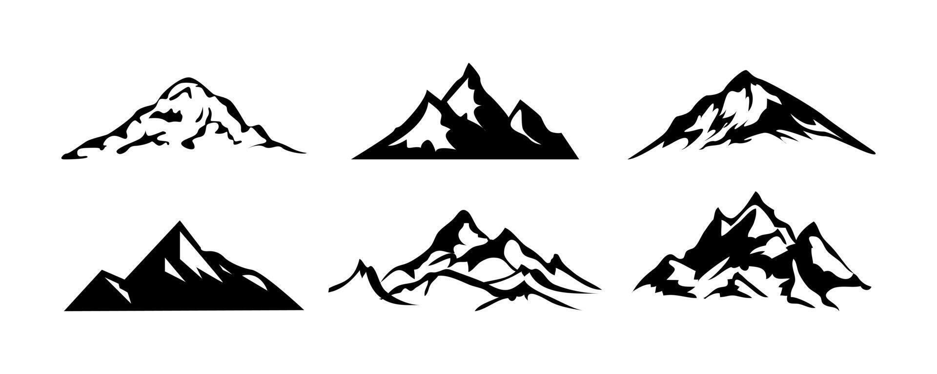 Mountain Peaks Design Illustration vector