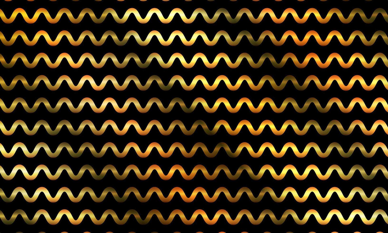 luxury gold line wave abstract horizontal stripes design wallpaper background. wavy pattern lines. vector