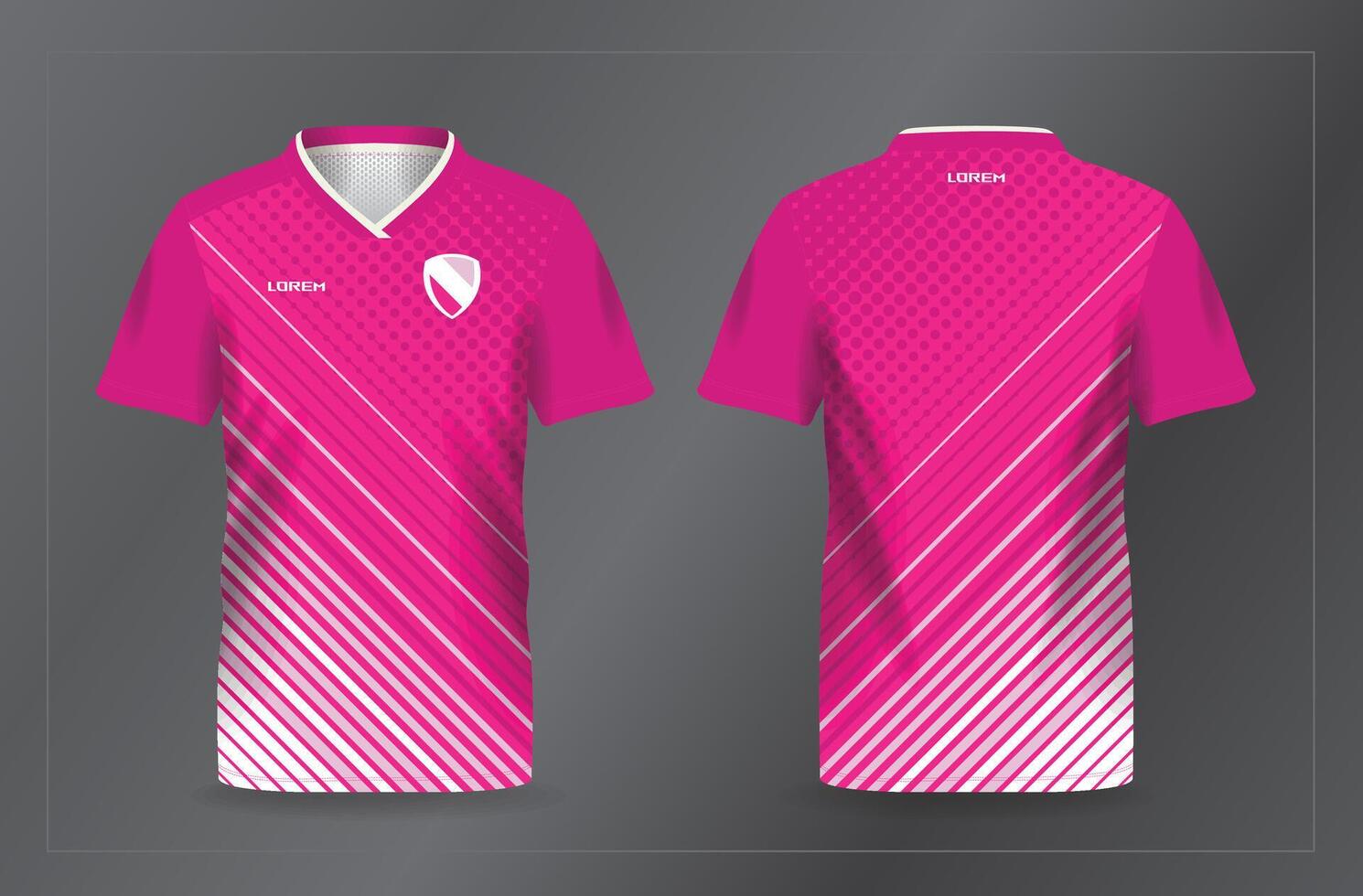 pink abstract background pattern for sport jersey football and soccer shirt template vector