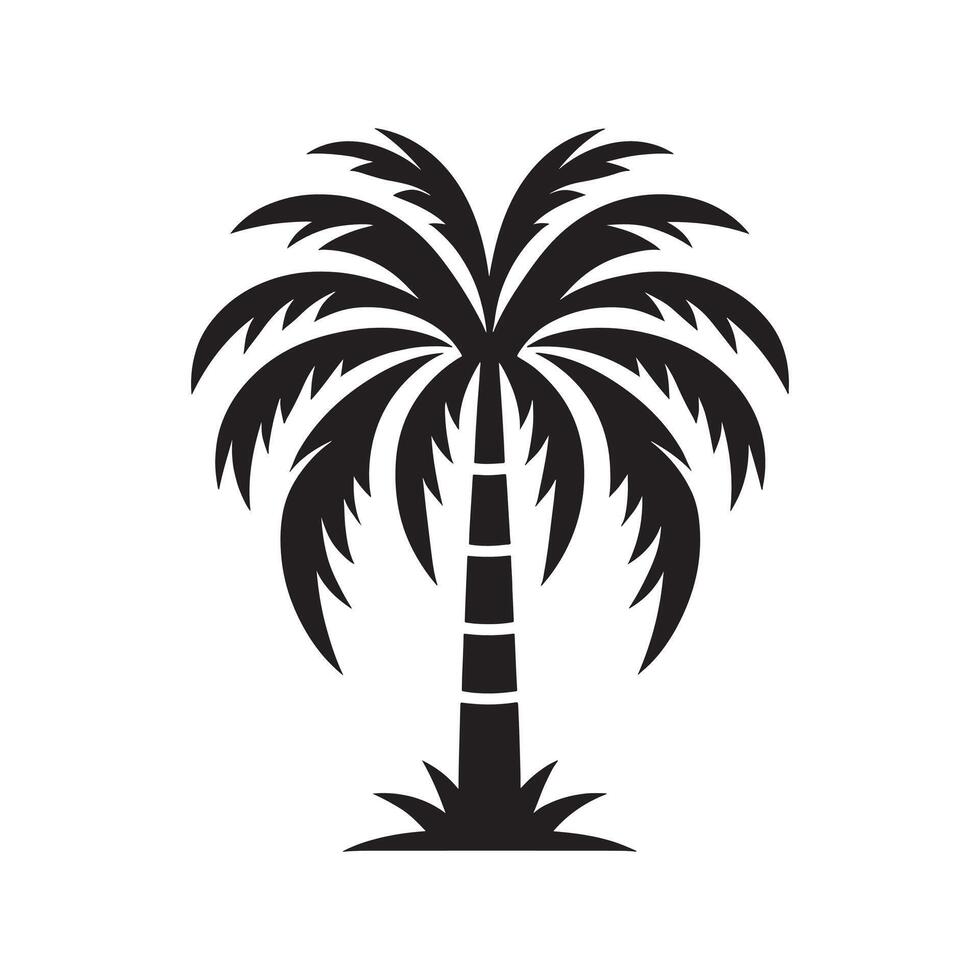 palm tree icon illustration vector