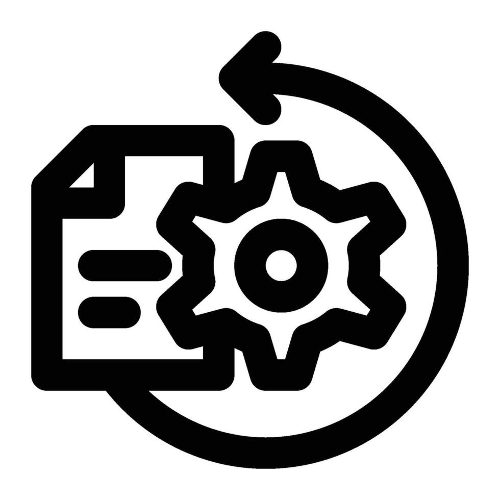 Data Transformation, ETL Automation Outline Icon 55601616 Vector Art at ...