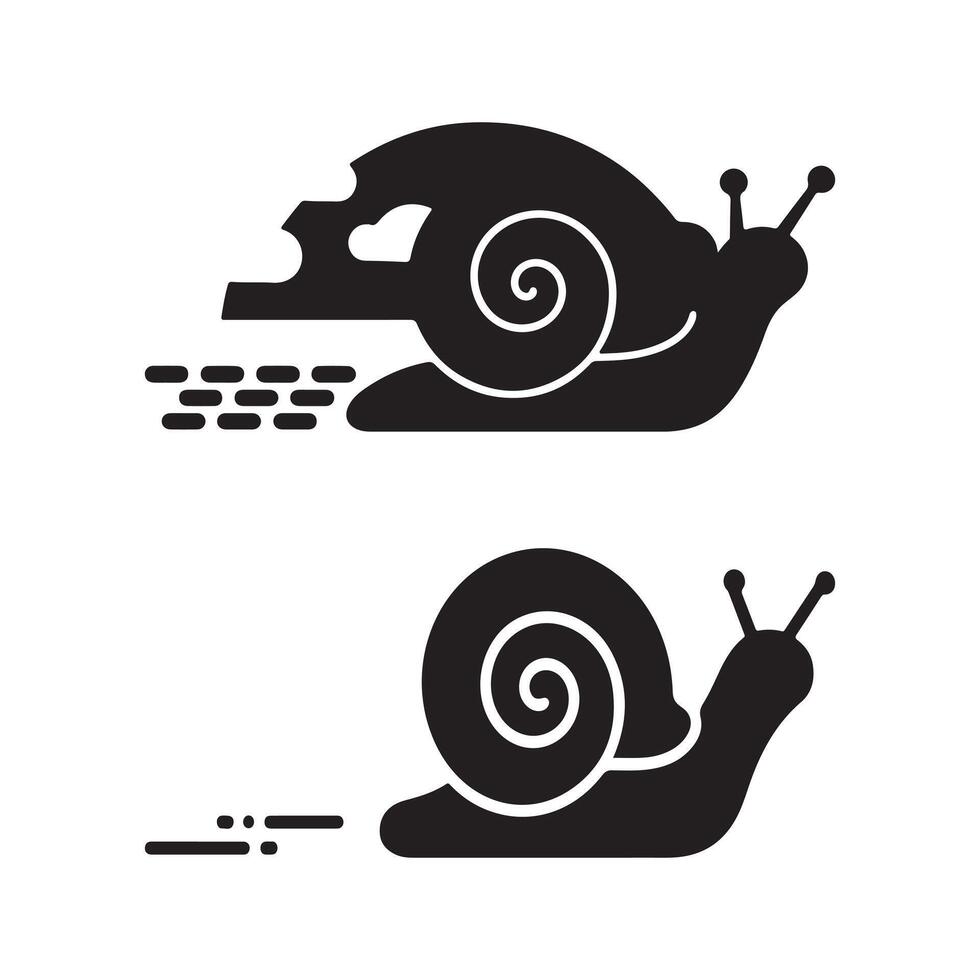 Two Snails, One Fast, One Slow, A Comparison vector