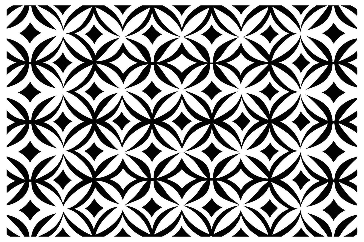 Abstract Geometric Pattern Featuring Blue Petal Flowers vector