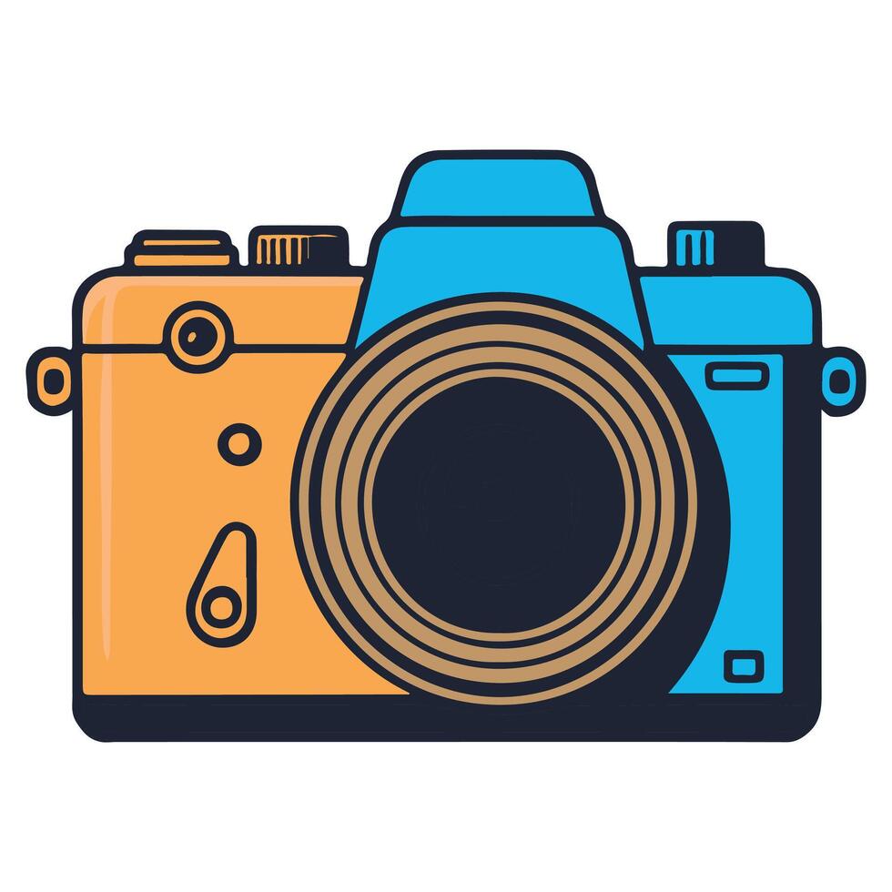 Simple Camera Logo Icon vector