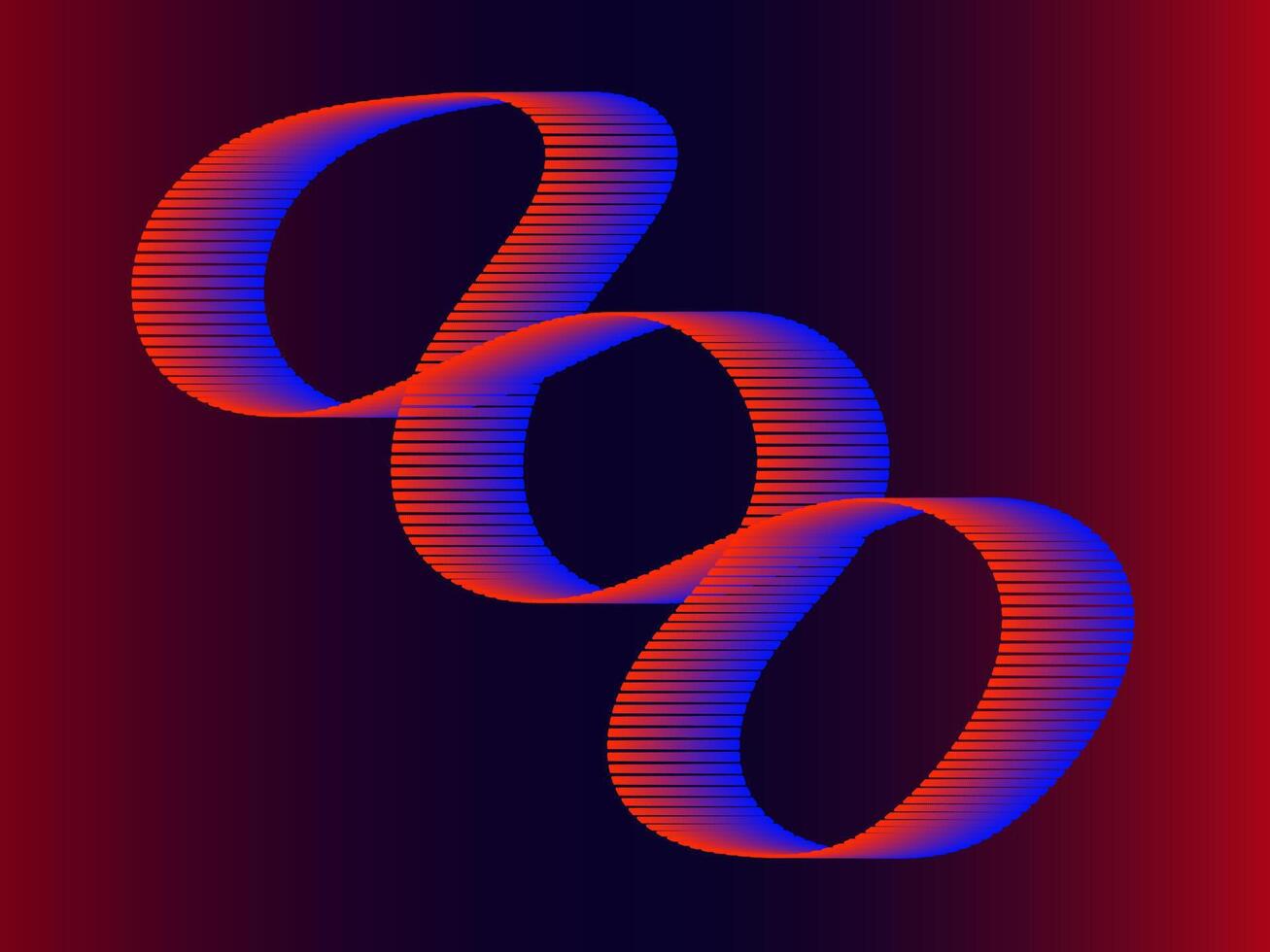Abstract template with modern wave design colorful digital line art background shiny wave with lines blend for design vector