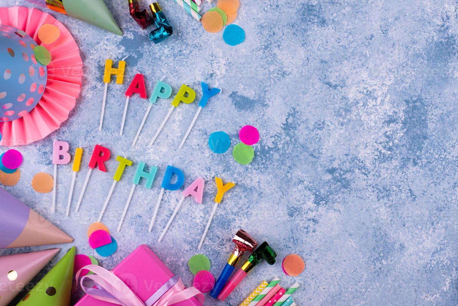 Happy birthday party celebrating background photo