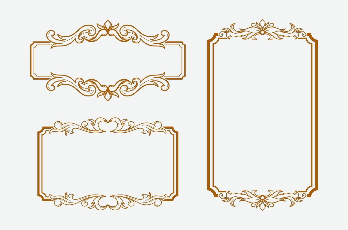 Geometric Shape with Vintage Engraved Frame vector