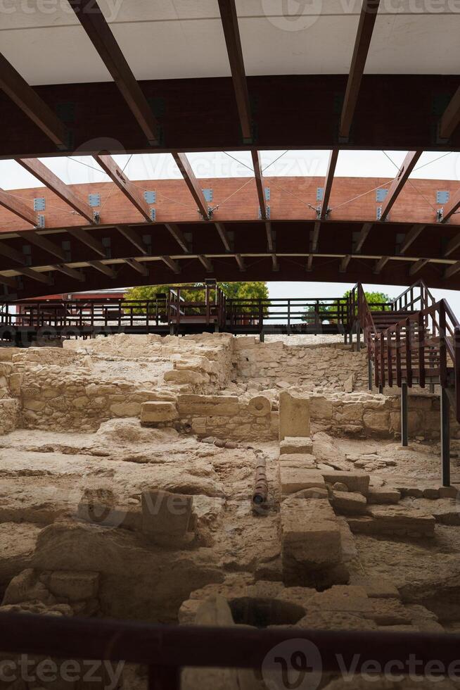 Cyprus. Paphos. Archaeological Open Air Museum, Tombs of the Kings. Archaeological park. Archaeological Site of Cyprus. photo