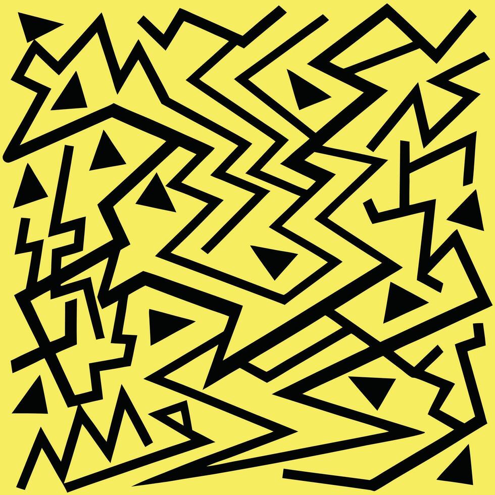 Artistic Abstract Geometric Composition with Angular Elements vector