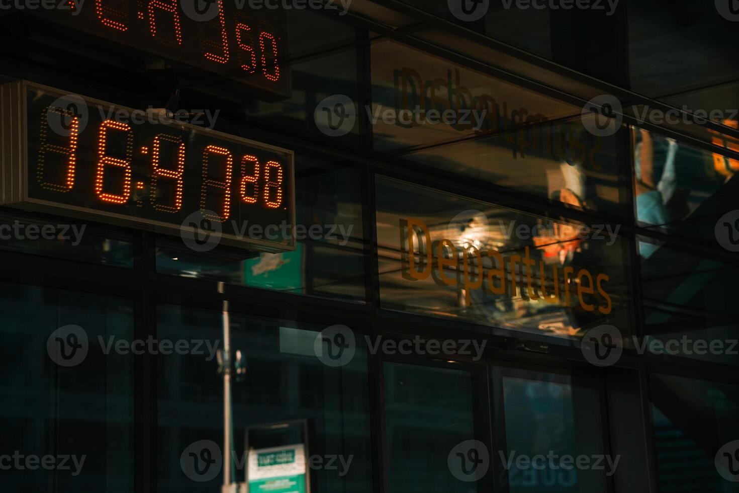 A building with a clock on the side photo