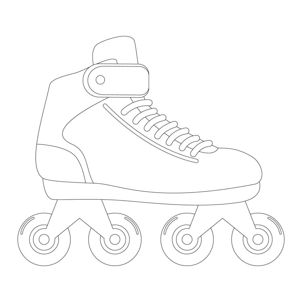 Sport roller skate vector