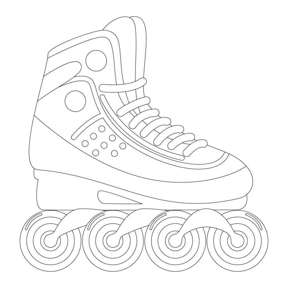 Sport inline skates vector