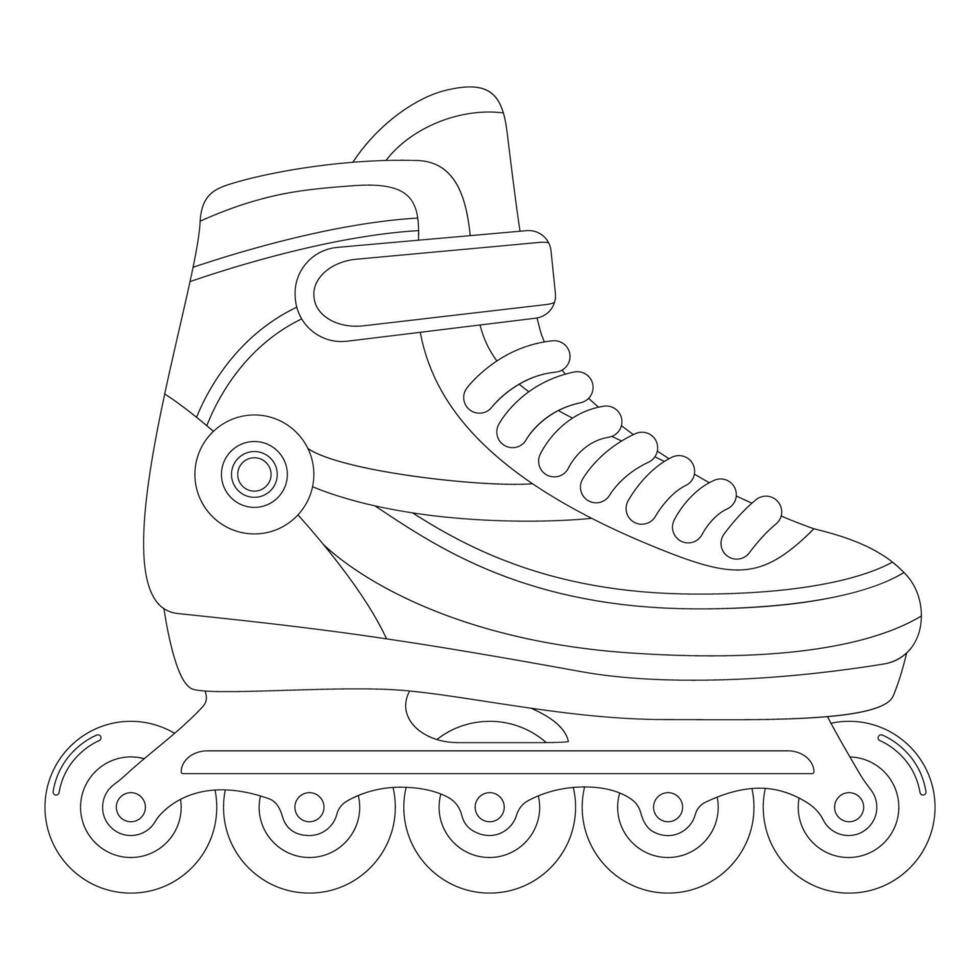 Modern roller skate vector