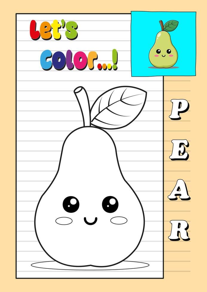 Coloring book for kids - screenshot vector