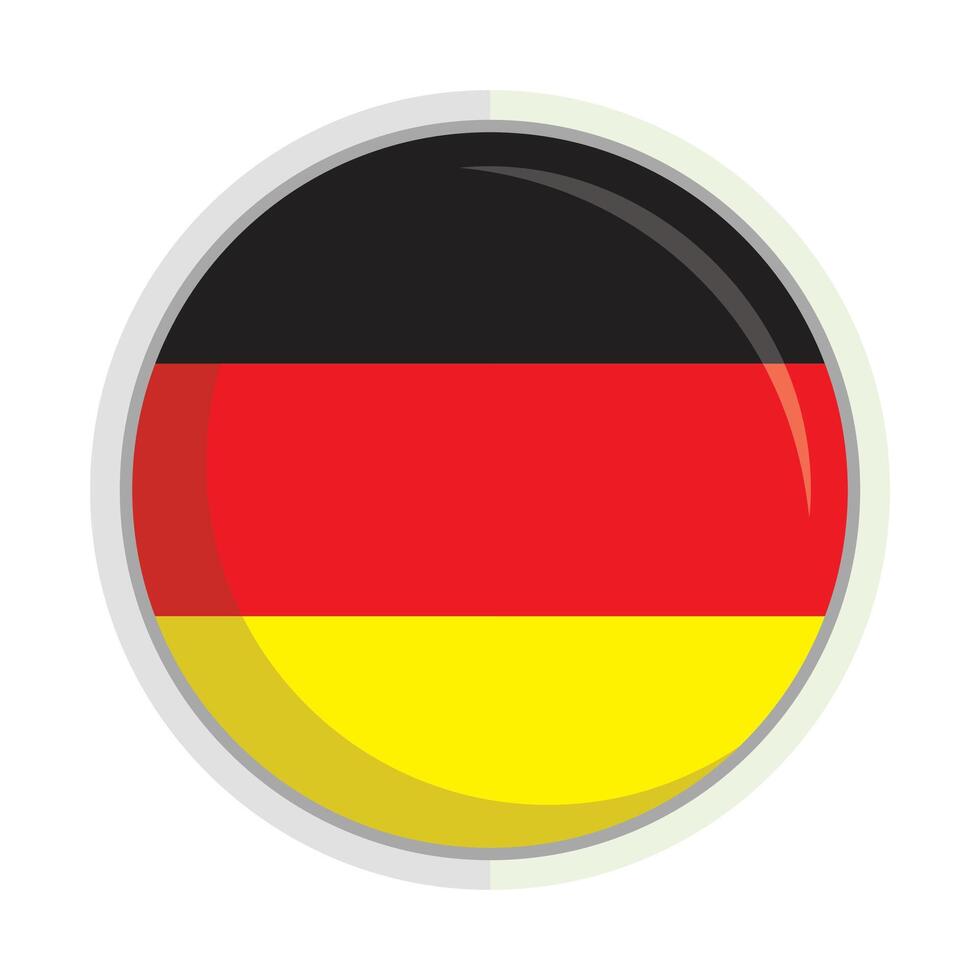 Germany national flag shield round Badge vector