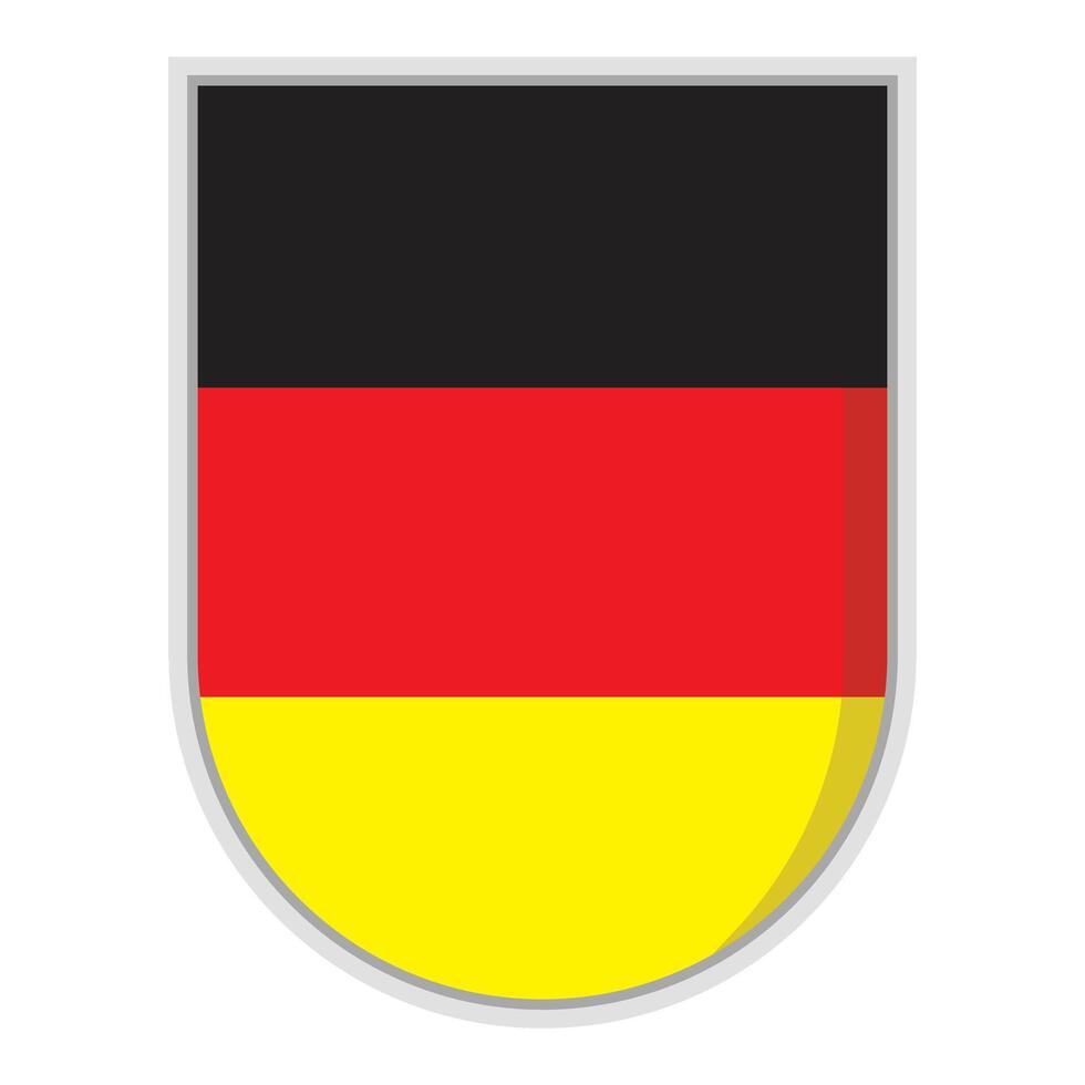 Germany national flag shield Badge element vector