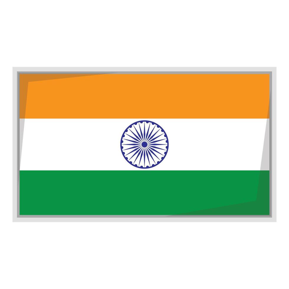 Indian national flag Badge vector