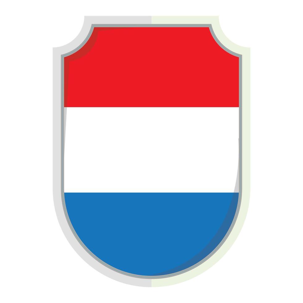 Netherland flag shield Badge element vector