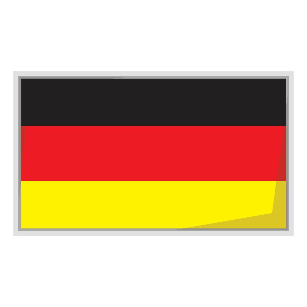 Germany national flag Badge vector