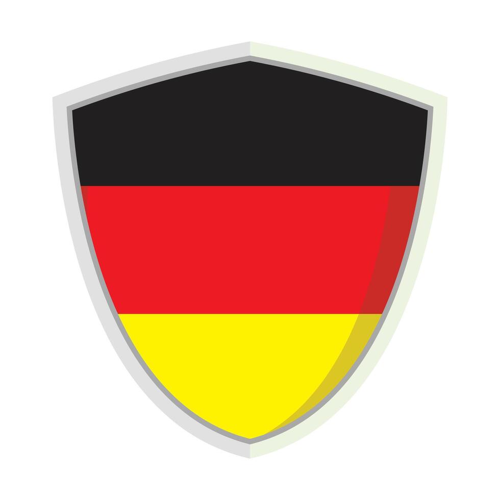 Germany national flag shield Badge vector