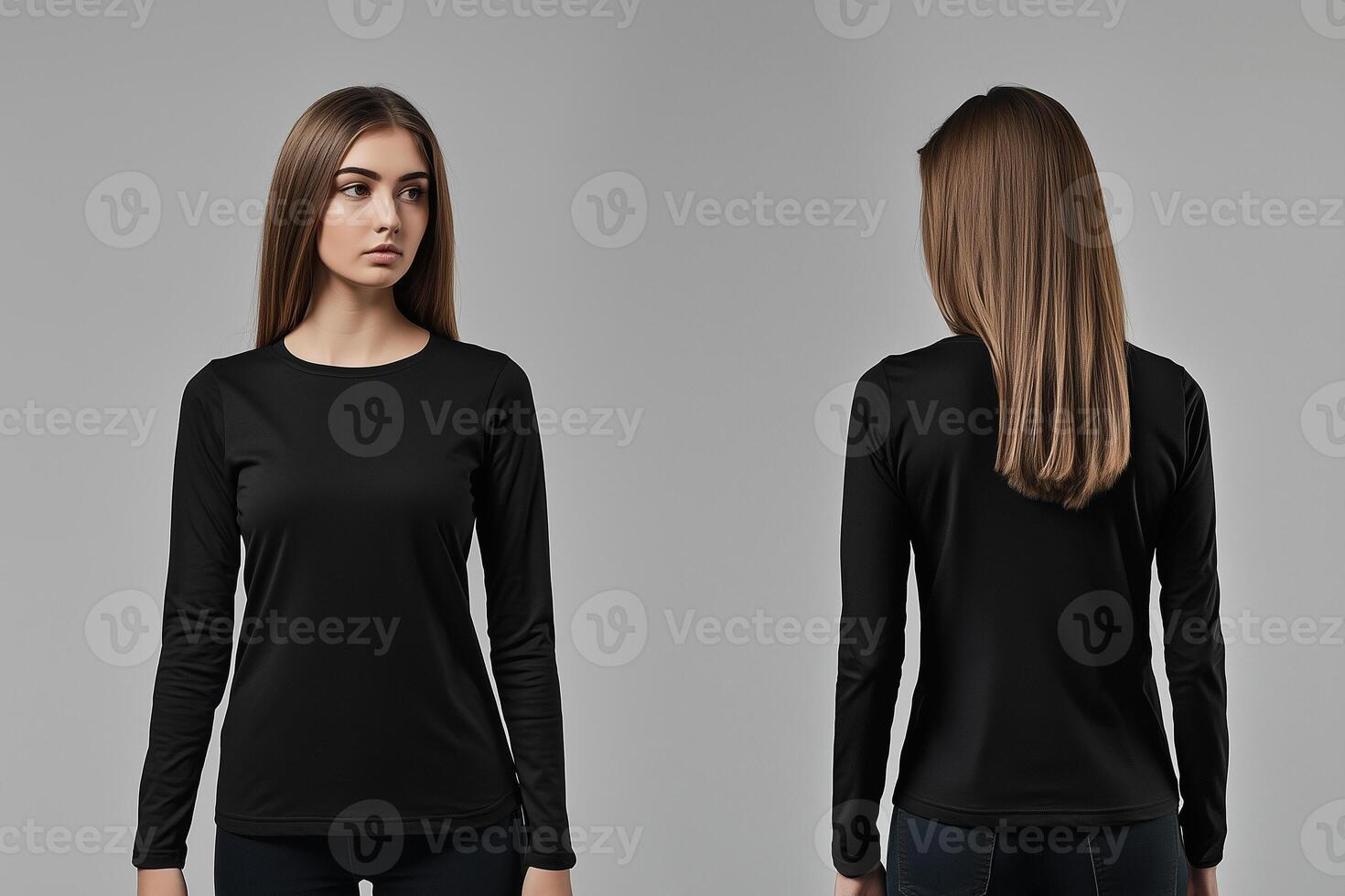 Timeless Black Long-Sleeved Shirt for Women photo