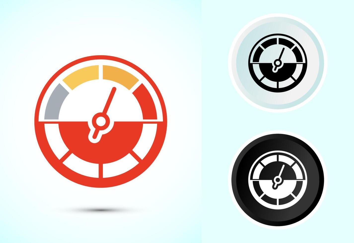 Speedometer Icon design, Speed indicator symbol vector