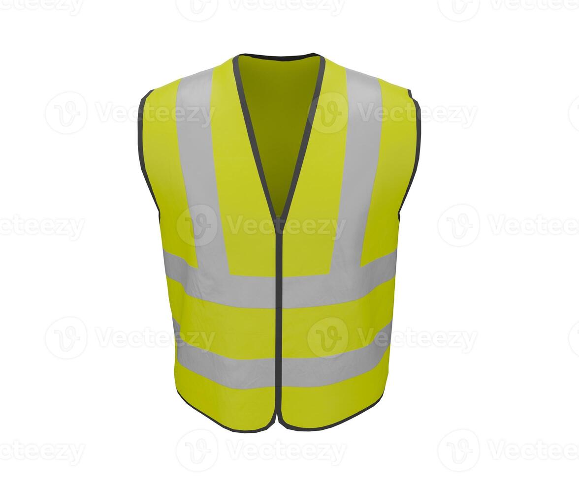 3d rendering high visibility vest photo