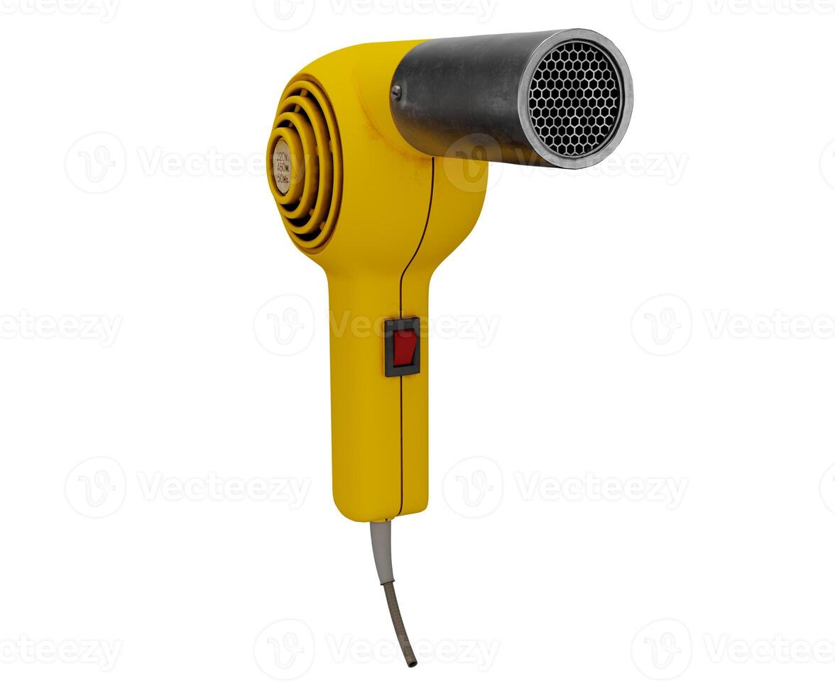 3d rendering old hair dryer photo