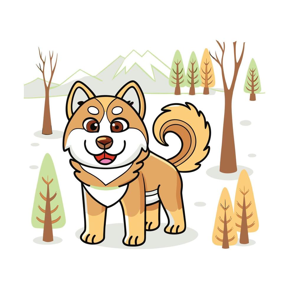 Malamute Power Strong and Steady vector