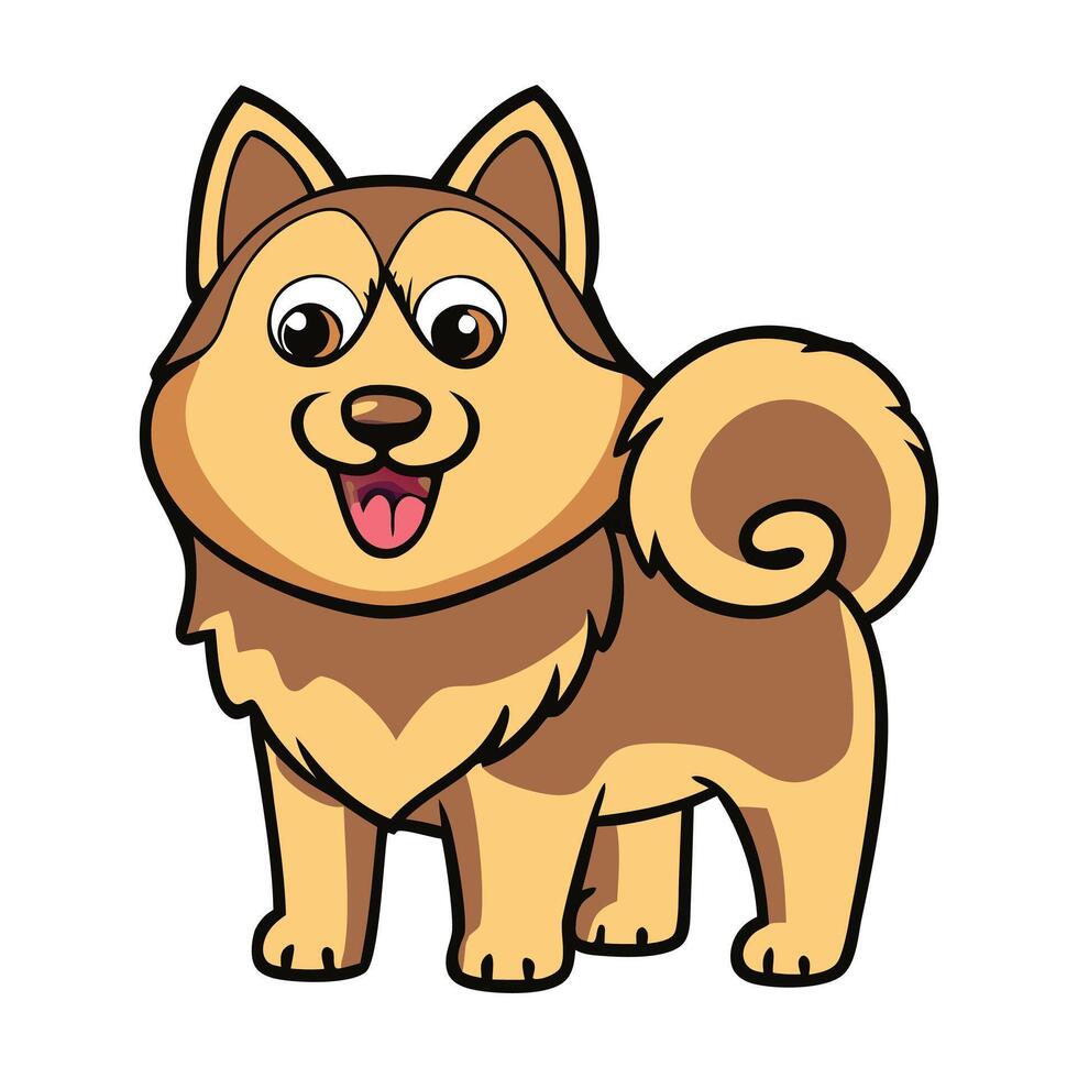 Alaskan Malamute dog vector