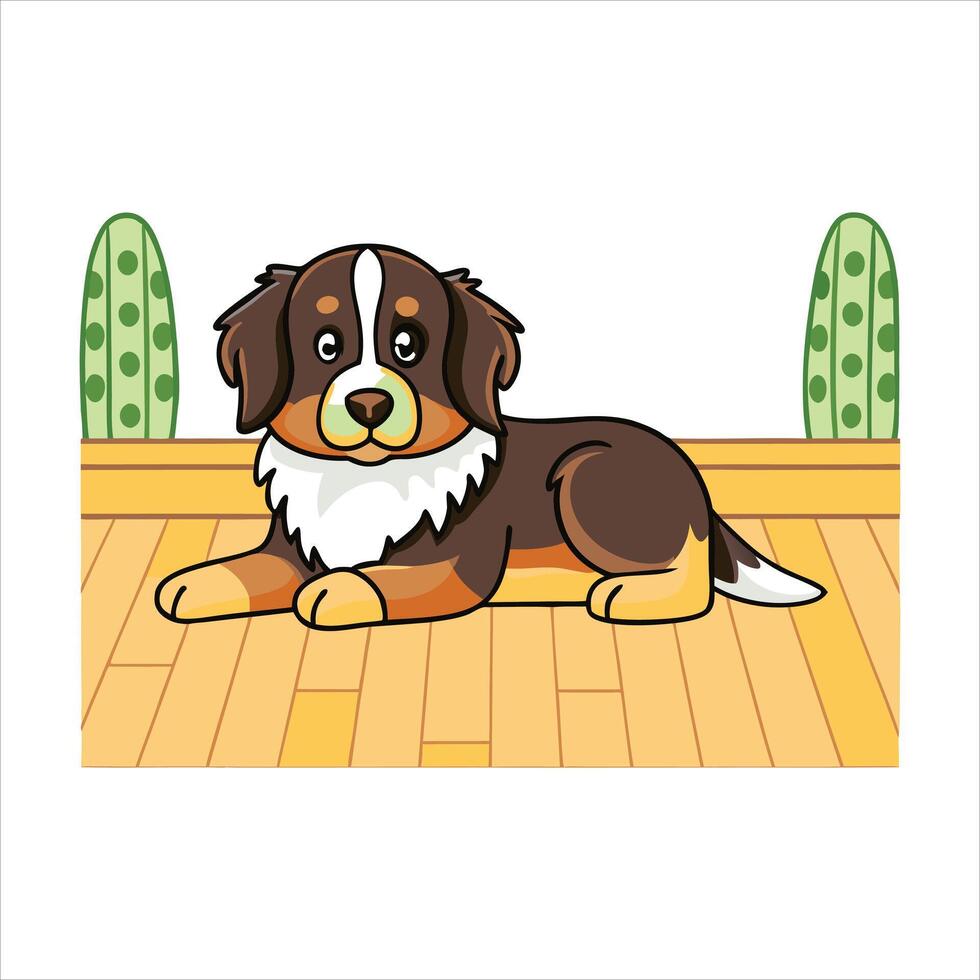 Bernese Soul Loyal and Loving vector