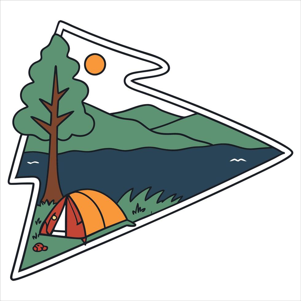 Snowy Nights and Campfires vector