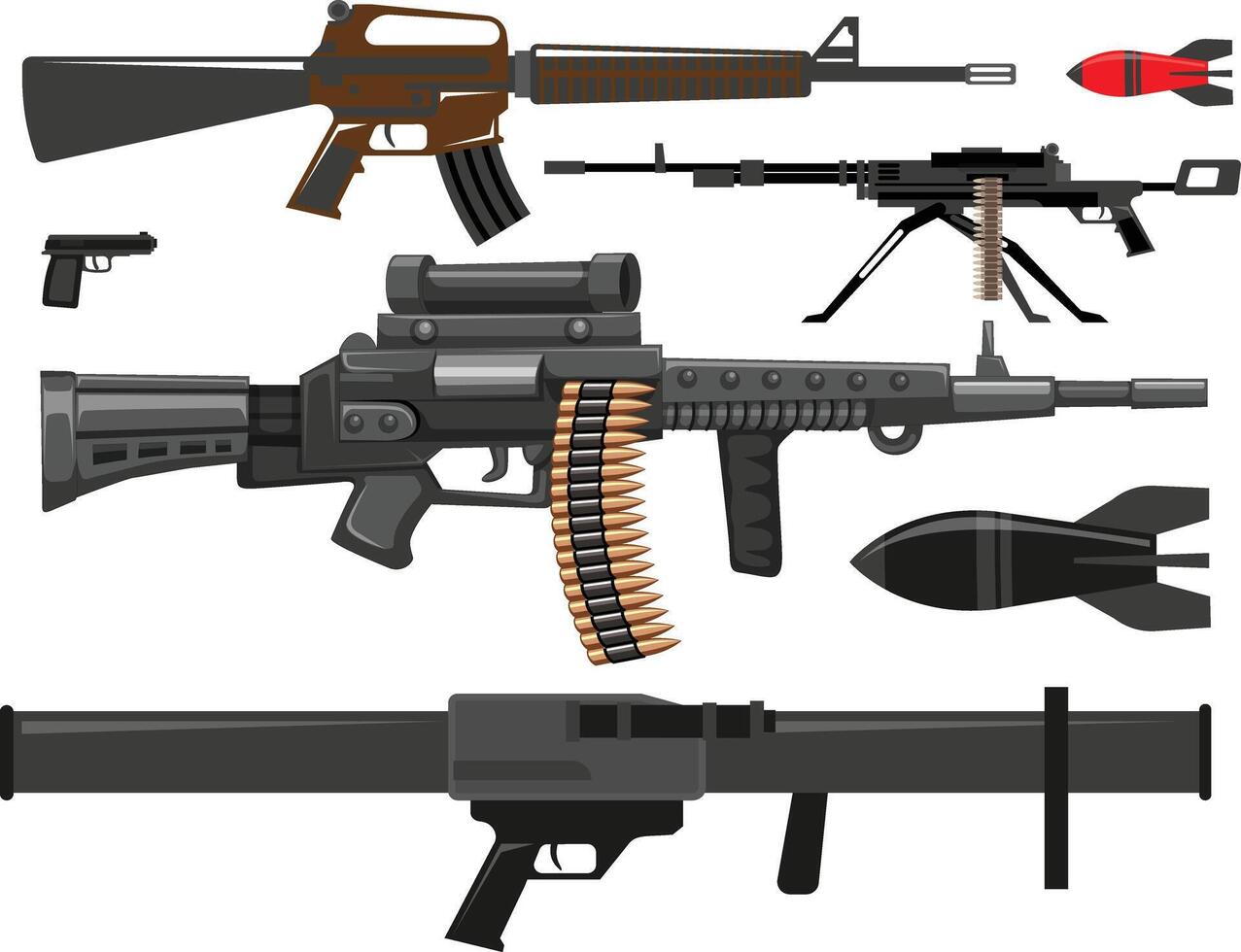 Military Grade Rifle Image vector