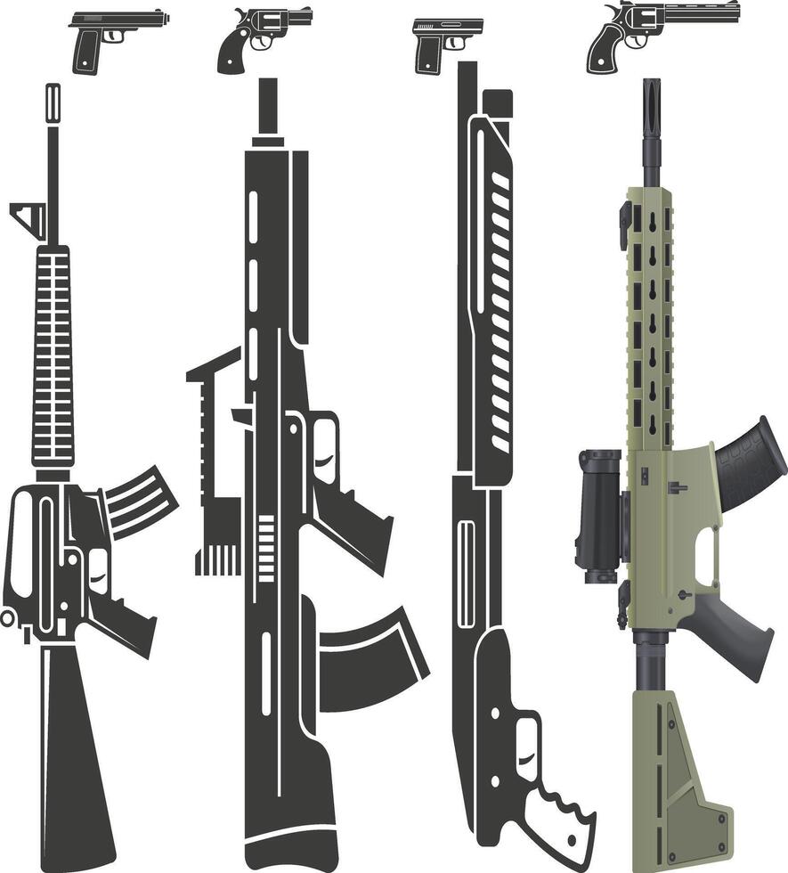 Sniper Rifle with Scope vector