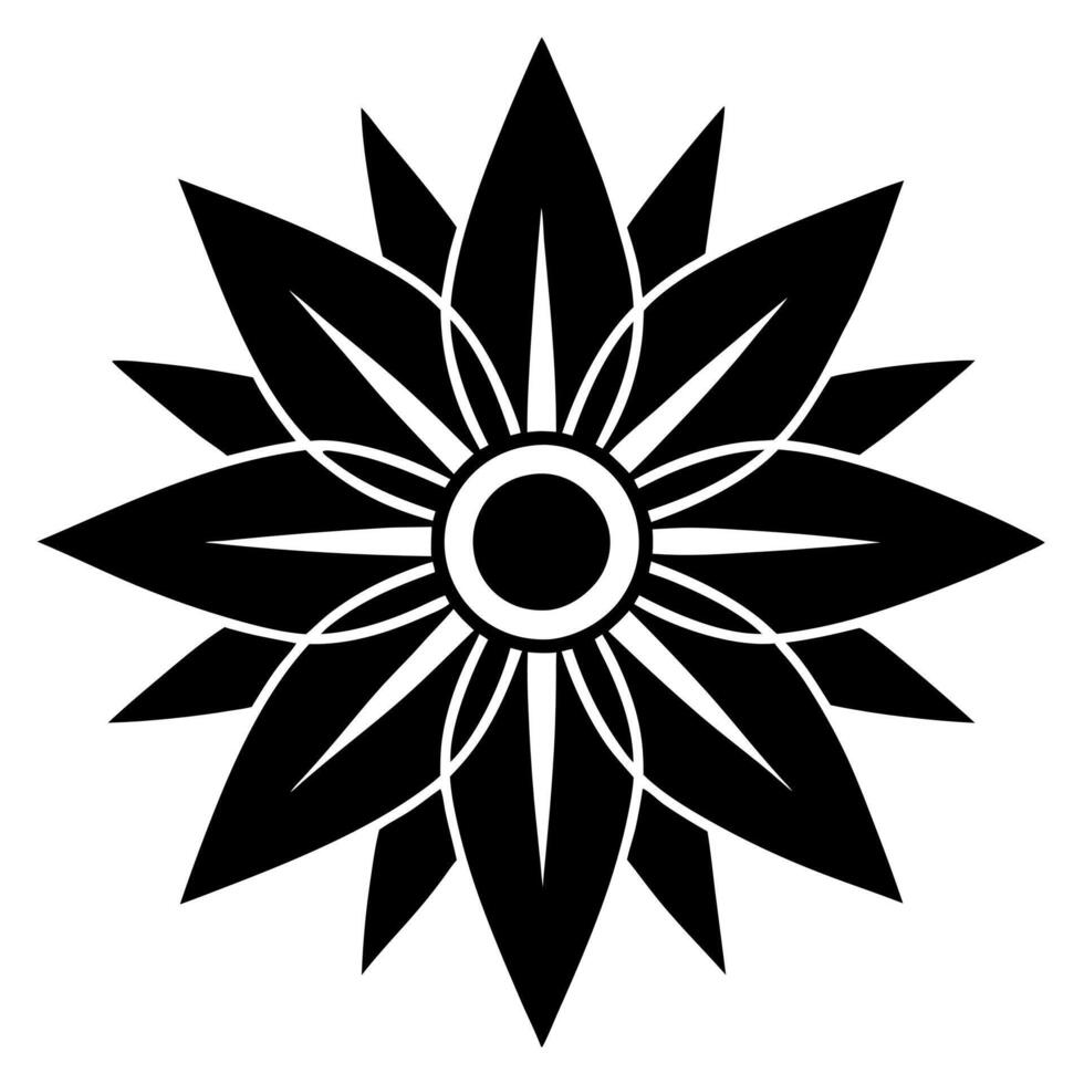 Symmetrical Mandala Decorative Floral Elements Design Creative Heading and Ending Illustrations vector
