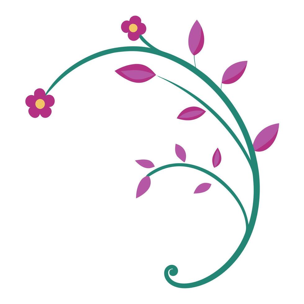 Beautiful Decorative Floral Elements for Creative Design vector