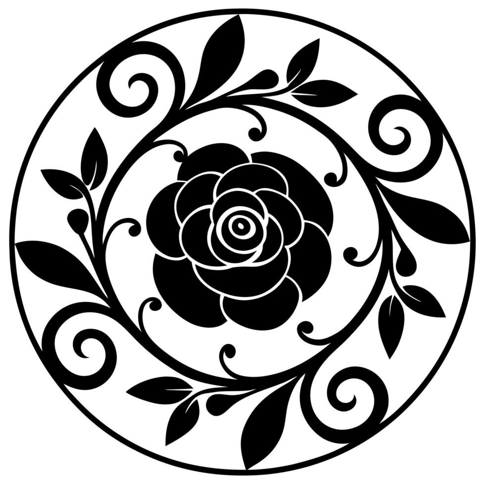 Ornamental Floral Design for Elegant Decorative Project vector