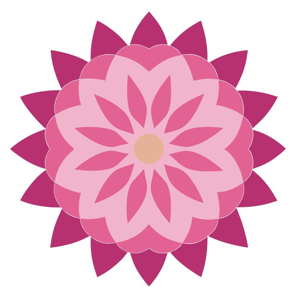 Mandala Decorative Floral Elements Design for Heading and Ending with Intricate Artistic and Ornamental Details vector