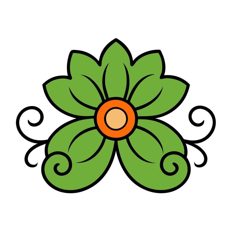 Decorative Floral Design for Heading Ending in Elegant Style vector