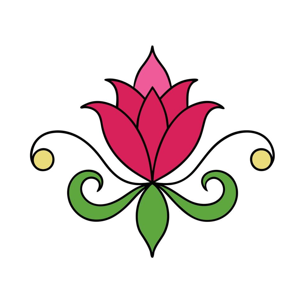 Ornamental Floral Elements for Heading and Ending Designs vector