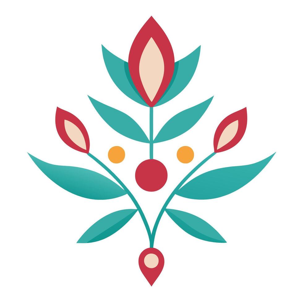 Decorative Floral Elements Design for Headings and Endings Elegant Style vector